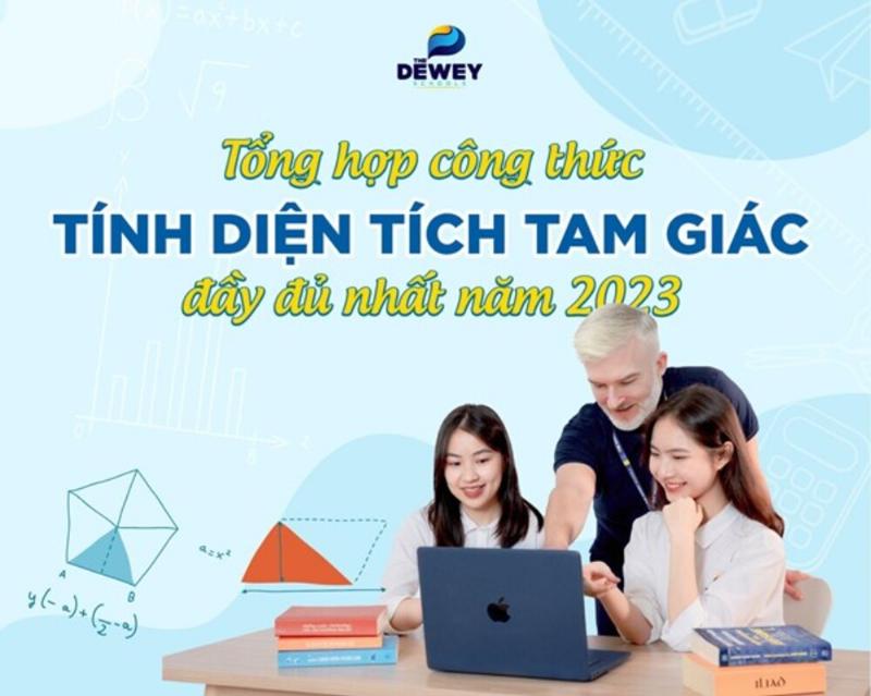 Hinh tam giac deu voi cac canh bang nhau va duong cao minh hoa tinh chu vi dien tich